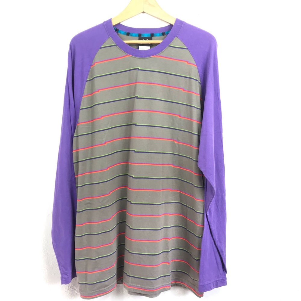 Nike 6.0 Skate Purple Long Sleeve Men Shirt Size L